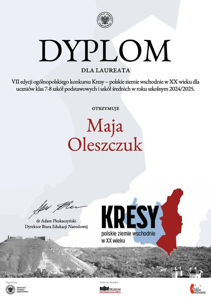 Sukces naszej uczennicy Mai Oleszczuk