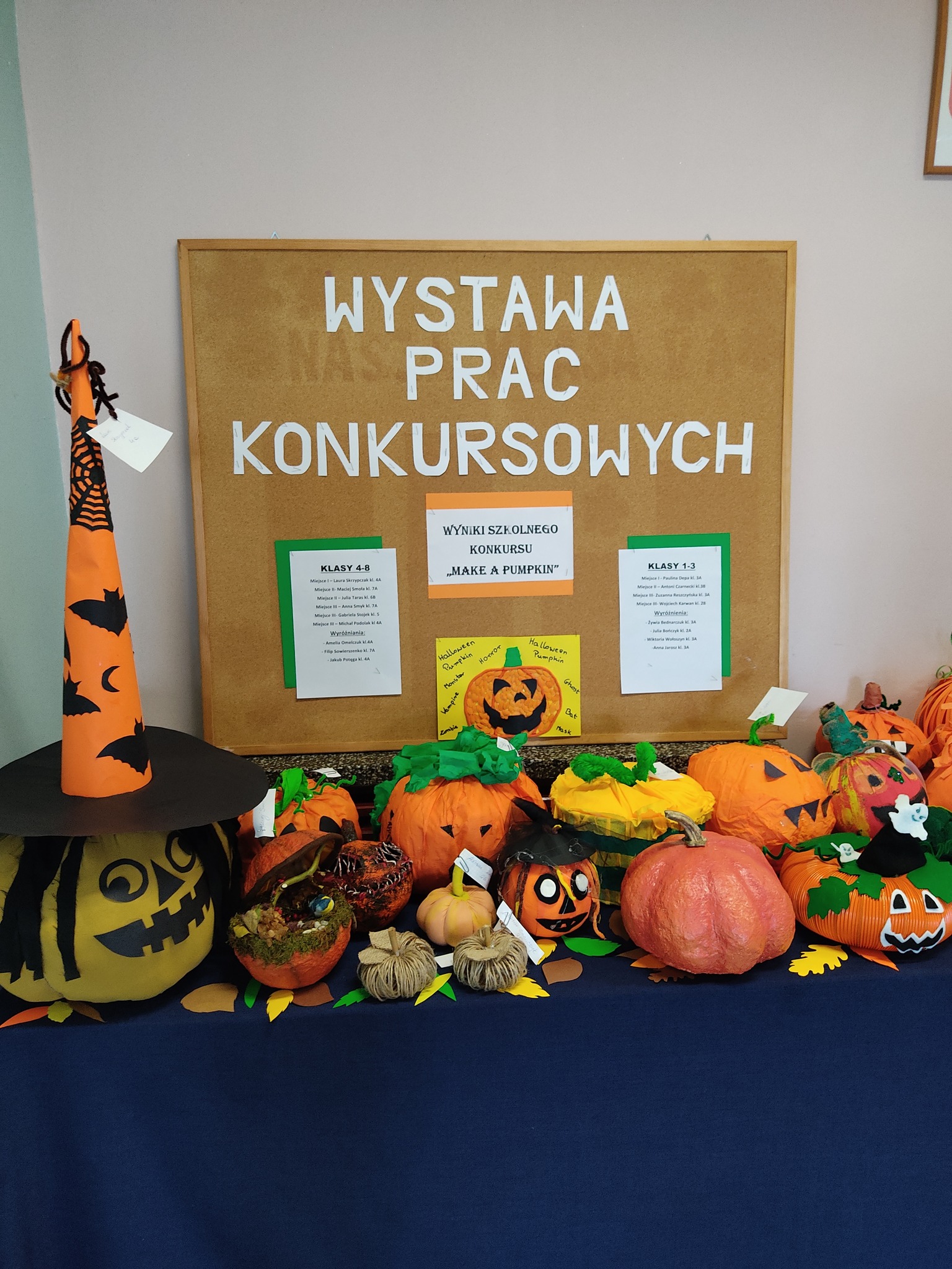 ROZTRZYGNIĘCIE KONKURSU NA DYNIĘ "MAKE A PUMPKIN"